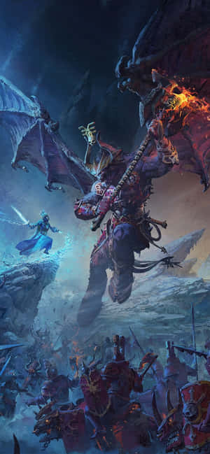 Iphone X Total War Warhammer Agtergrond — Vivo S Muurpapier