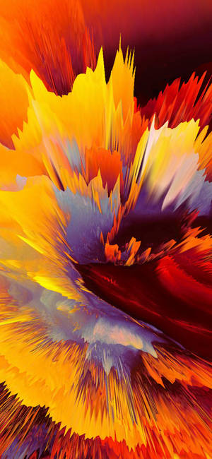 Supreme blast in geel en oranje agtergrond — iPhone 15 Plus Muurpapier