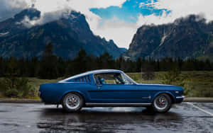 Opvallende Uitsig van 'n 1966 Ford Mustang Fastback