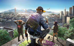 Watch Dogs 2 4k-speletjie-agtergrond — 4K Gaming Muurpapier