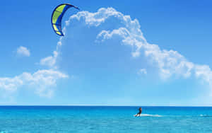 Opwindende Strandwatersport-aksie