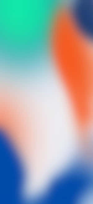 Oranje en Groen Agtergrond — iPhone 12 Muurpapier