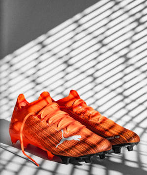 Oranje Puma Ultra 1.1 agtergrond — Galaxy Z Vou 6 Muurpapier