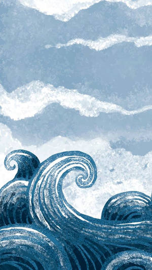 Water Estetiek — Koel patroon Muurpapier