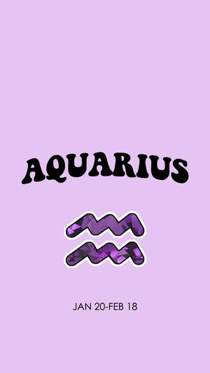 Oulik Aquarius Geanimeerd — Ligpers aesthetics Muurpapier