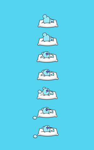 Oulike BT21 Koya Slaap — Galaxy Tab S11 Muurpapier