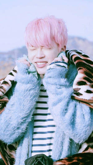 Oulike BTS Jimin in Winterklere — Oulike bts Muurpapier