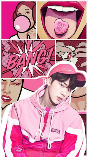 Oulike BTS Jin Pienk Redigering — Oulike bts Muurpapier