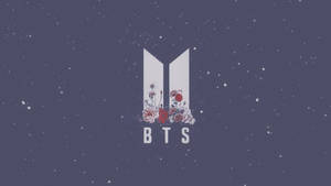 Oulike BTS-tekening-logo — Bts esteties Muurpapier