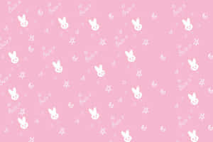 Oulike en bekoorlike Pienk Kawaii-agtergrond — Pienk Kawaii Muurpapier