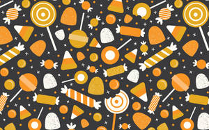 Oulike Estetiese Halloweensuikergoed — Oulike estetiese halloween Muurpapier