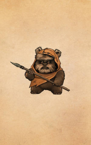 Oulike Ewok Star Wars-tablet — Xiaomi Pad Mini Muurpapier