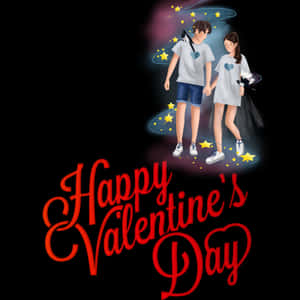 Oulike Gelukkige Valentynsdag — Ou liefdesdag Muurpapier