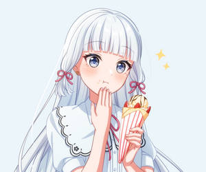 Oulike Kamisato Ayaka — Genshin impact GIF Muurpapier