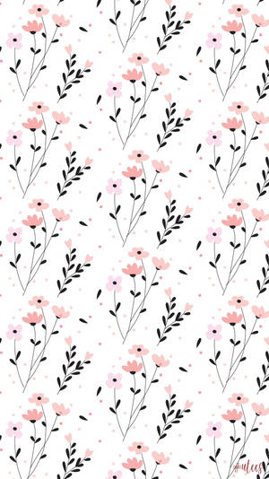 Oulike Lente Pienk Blompatroon