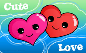 Oulike Liefde Gelukkige Hartjies — Oulike liefde Muurpapier