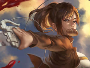 Oulike Speler Sasha Braus van Attack On Titan — Attack on titan Muurpapier