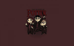 Oulike Strokiesprent Legende van Harry Potter iPad — Estetiese harrie potter Muurpapier