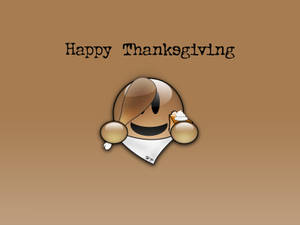 Oulike Thanksgiving Bruin Kolwyntjie — Oulike Thanksgiving Muurpapier