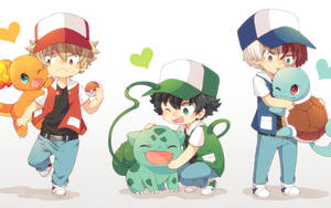 Oulike Todoroki as Pokemon-afrigter-agtergrond — Snoesige todoroki Muurpapier