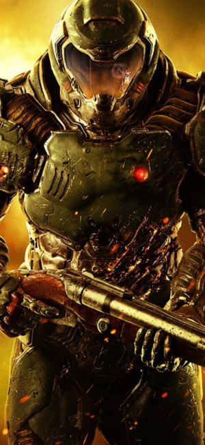 Iphone Xs Doom Agtergrond — Vivo T5e Muurpapier
