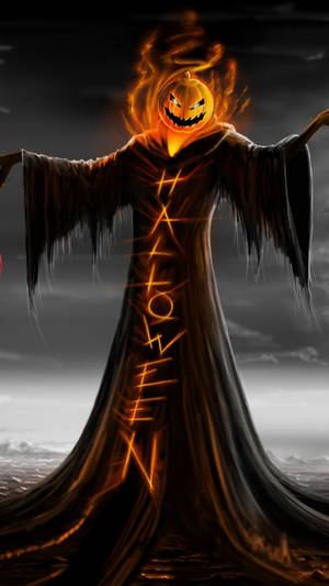 Pampoen Doodmaai Halloween iPhone-agtergrond — Halloween iPhone Muurpapier