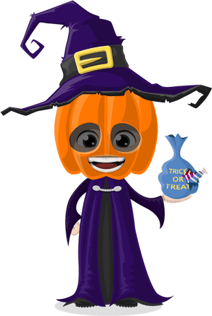 Pampoen Heks Prente Halloween