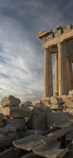 Parthenon Puin en Oorblyfsels in Akropolis — Oppo Find X9 Ultra Muurpapier