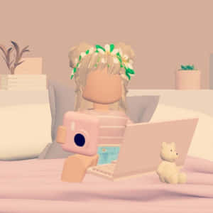 Pas jou Roblox-karakter aan met unieke estetiese voorkoms! — Estetiese Roblox Muurpapier