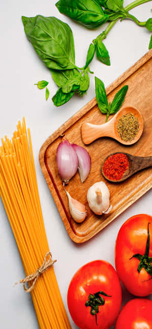 Iphone X Pasta Agtergrond — iPhone 15 Pro Max Muurpapier