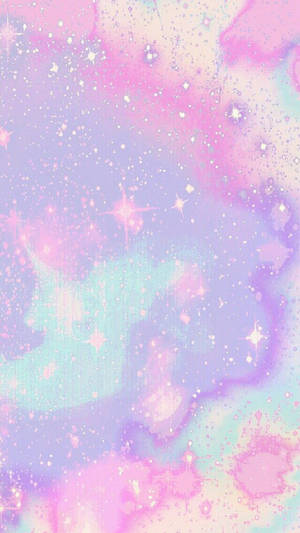 Pastel Foon Glitters en Spatsels — Ligpers aesthetics Muurpapier