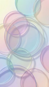 Minimalistiese pastel geometriese sirkelpatroon, skoon en moderne agtergrond vir iPhone 12 Pro Max
