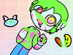 Pastel Gore — Pastelgroen Muurpapier