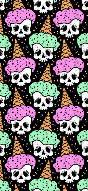 Pastel goth ysroom patroon muurpapier — iPhone Air Muurpapier