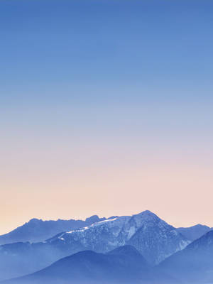 Pastel Horison oor Berge iPad-agtergrond