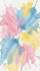 Abstracte waterverfspatsels in pastelkleure. — Indie estetiese GIF Muurpapier