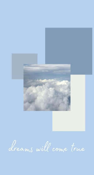 Pastelblou Solied — Pastelblou Muurpapier
