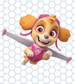 Paw Patrol Skye-agtergrond — Vivo X Fold5 Muurpapier