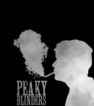 Peaky blinders in grys rook agtergrond — Vivo X Fold3 Muurpapier