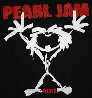 Pearl Jam Rock Band Stokmannetjie-logo — Honor Magic V Muurpapier