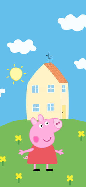 Peppa Vark prente — POCO C81 Muurpapier