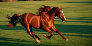 perd,galop,hardloop,sonsondergang,beweging,spoed,natuur,wild,krag,sterkte,bruin,gras,veld,atleties,platteland
