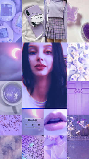 Egirl Estetika — Pers estetiese GIF Muurpapier