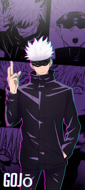Pers Gojo Jujutsu Kaisen IPhone — Honor Magic V5 Muurpapier