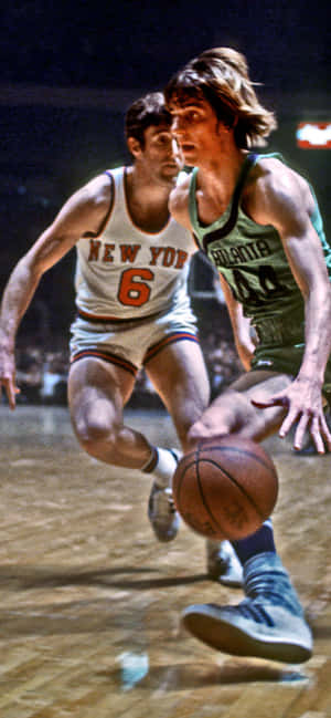 Pete Maravich Atlanta Hawks Mike Riordan New York Knicks — iPhone 16e Muurpapier