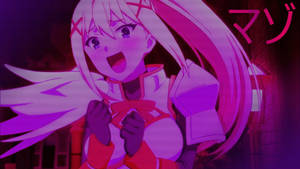 Pienk Anime Estetika Donkerheid muurpapier — Pienk anime estetiese Muurpapier