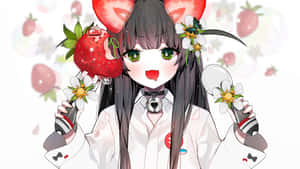 Pienk Anime-estetiek prente — Pienk anime estetiese Muurpapier