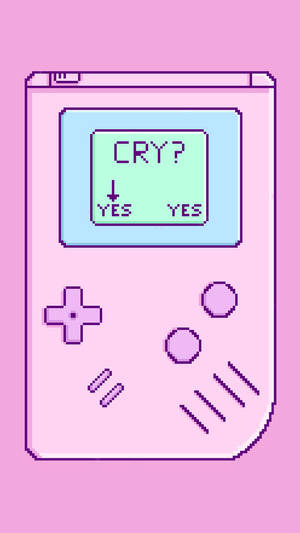 Pienk Game Boy huil kieslys agtergrond — Game Boy Muurpapier