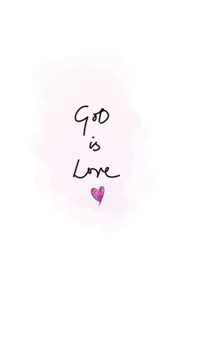Pienk Hart Ek Lief Jesus iPhone — Xiaomi Pad Mini Muurpapier