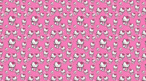 Pienk Hello Kitty Stap Gelaaide Grafika